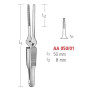 AA 050/01 затискач типу бульдог, прямий, 50мм/8мм bulldog clamps, straight