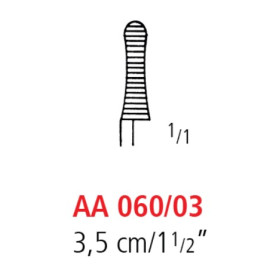 AA 060/03 зажим типа бульдог dieffenbach, прямой, 3.5 см
