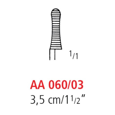 AA 060/03 затискач типу бульдог dieffenbach, прямий, 3.5 см