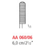 AA 060/06 затискач типу бульдог dieffenbach, прямий, 6 см