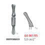 AA 061/05 затискач типу бульдог dieffenbach, зігнутий, 5 см