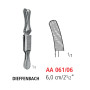 AA 061/06 затискач типу бульдог dieffenbach, зігнутий, 6 см