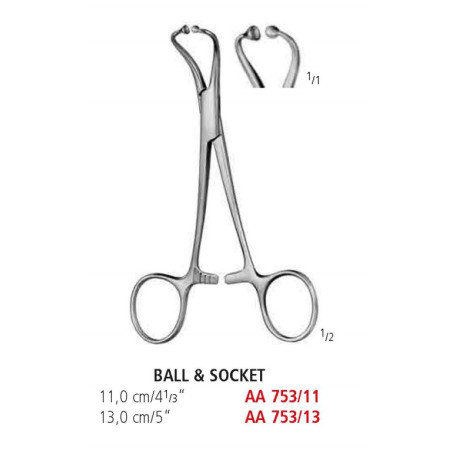 AA 753/11 зажим для полотенца BALL & SOCKET, 11 см