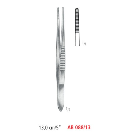 AB 088/13 щипцы для перевязочных материалов MODELL USA, узкие, 13.0 см