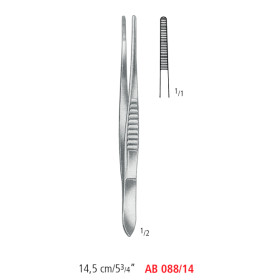 AB 088/14 щипцы для перевязочных материалов MODELL USA, узкие, 14.5 см