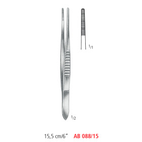 AB 088/15 щипцы для перевязочных материалов MODELL USA, узкие, 15.5 см