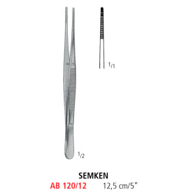 AB 120/12 щипцы для перевязочных материалов SEMKEN, прямые, 12.5 см