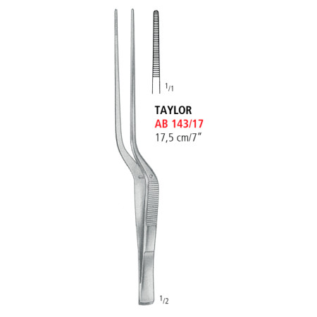 AB 143/17 щипці для перев'язувальних матеріалів TAYLOR, байонетні, 17.5 см