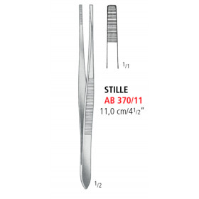 AB 370/11 щипцы для перевязочных материалов STILLE, 11.0 см