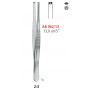 AB 062/13 щипці для тканин, STANDART, прямі, зубці 2х3, 13.0 см