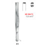 AB 066/13 щипці для тканин, STANDART, прямі, зубці 4х5, 13.0 см