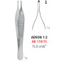 AB 110/15 щипці для тканин ADSON, зубці 1х2, 15.0 см