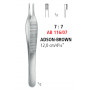 AB 116/07 щипці для тканин ADSON-BROWN, прямі, зубці 7х7, 12.0 см