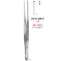 AB 210/21 щипці для тканин POTTS-SMITH, прямі, зубці 1x2, 21.0 см