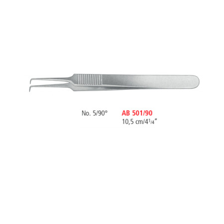 AB 501/90 пинцет JEWELER'S, №5/90, 10.5 см