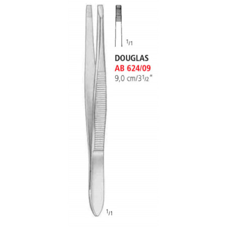 AB 624/09 пінцет епіляційний DOUGLAS, 9.0 см
