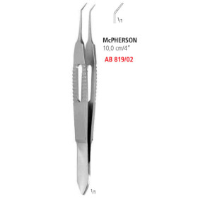 AB 819/02 пінцет шовний MCPHERSON, вигнутий, 10.5 см