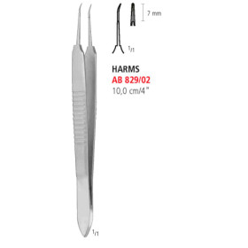 AB 829/02 пинцет шовный HARMS, изогнутый, 10.0 см
