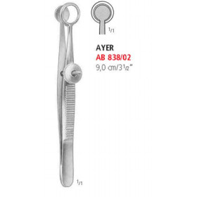 AB 838/02 пинцет для халазиона AYER, с винтовым зажимом, 9.0 см