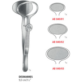 AB 840/01 пинцет для халазиона DESMARRES, №1, 9.0 см