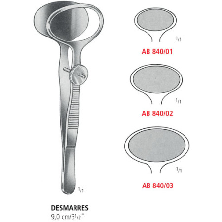 AB 840/01 пинцет для халазиона DESMARRES, №1, 9.0 см