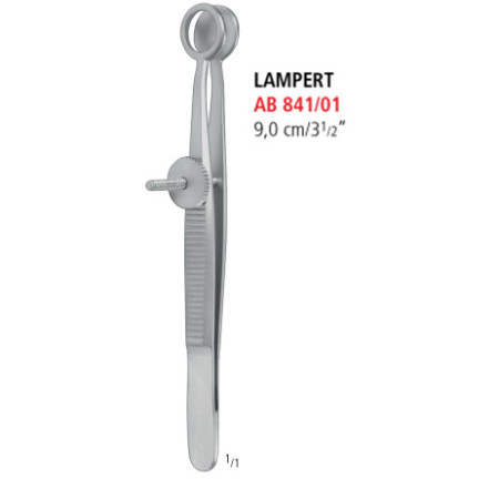 AB 841/01 пинцет для халазиона LAMBERT, 9.0 см