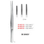 AB 862/16 пинцет атравматичный DE BAKEY, прямой, 2.0 мм, 16.0 см