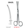AC 041/13 ножницы операционные GRAZIL, изогнутые, тупые / тупые, 13.0 см