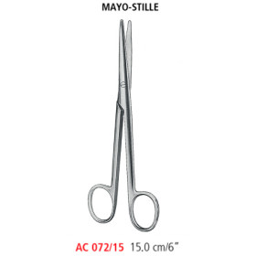 AC 072/15 ножницы операционные MAYO-STILLE, прямые, тупые/тупые, 15.0 см
