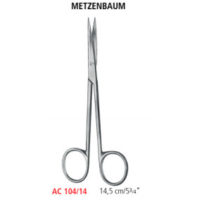 AC 104/14 ножницы операционные METZENBAUM, прямые, острые/острые, 14.5 см