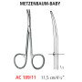 AC 109/11 ножницы операционные METZENBAUM-BABY, детские, изогнутые, тупые/тупые, 11.5 см
