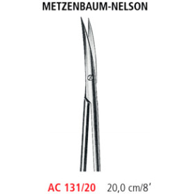 AC 131/20 ножницы METZENBAUM-NELSON, изогнутые, острые/острые, 20.0 см