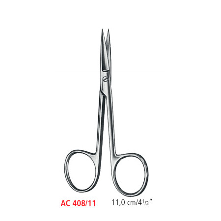 AC 408/11 ножницы операционные, тонкие, прямые, острые/острые, 11.0 см