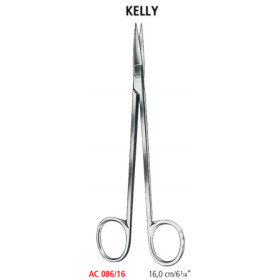AC 086/16 ножницы для удаления свища KELLY, прямые, 16.0 см