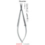 AC 821/11 мікро-ножиці анатомічні DISSECTION, тупі/тупі, 11.0 см
