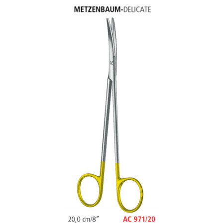 AC 971/20 ножиці METZENBAUM-DELICATE TUC, зігнуті, тупі/тупі, 20.0 см