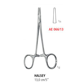 AE 066/13 иглодержатель HALSEY, гладкие клещи, 13.0 см