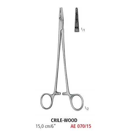 AE 070/15 иглодержатель CRILE-WOOD, 15.0 см