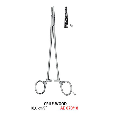 AE 070/18 иглодержатель CRILE-WOOD, 18.0 см
