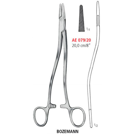 AE 079/20 голкотримач BOZEMANN, S-подібний, 20.0 см