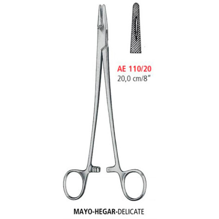 AE 110/20 иглодержатель MAYO-HEGAR-DELICATE, 20.0 см