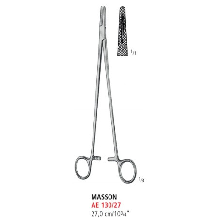 AE 130/27 иглодержатель MASSON, 27.0 см