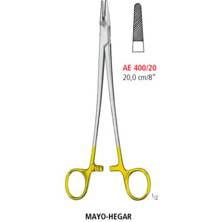 AE 400/20 иглодержатель MAYO-HEGAR TUC, 20.0 см