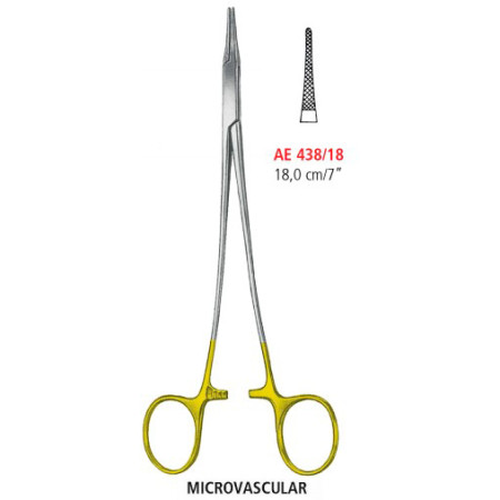 AE 438/18 голкотримач капілярний MICROVASCULAR , 18.0 см
