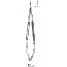 AE 610/15 микроиглодержатель REILL, прямой, 15.0 см