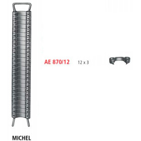 AE 870/12 клипсы MICHEL, 1000 ед. (10х100)