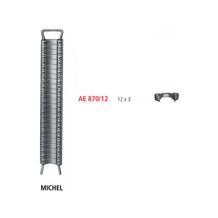 AE 870/12 кліпси MICHEL, 1000 од. (10х100)