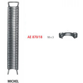 AE 870/18 клипсы MICHEL, 1000 ед. (10х100)