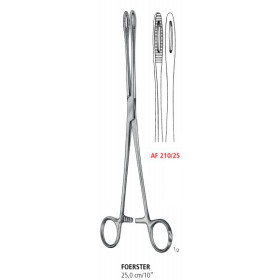 AF 210/25 шипцы для спонжей FOERSTER NARROW, прямые, 25.0 см