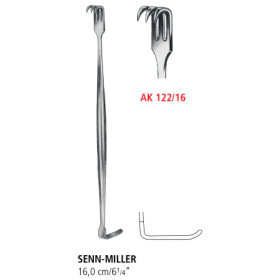 AK 122/16 ретрактор SENN-MILLER, загострений, 16.0 см